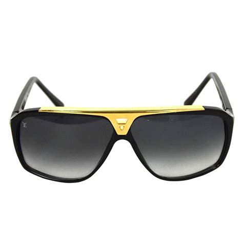 louis vuitton evidence sunglasses black and gold|authentic louis vuitton sunglasses.